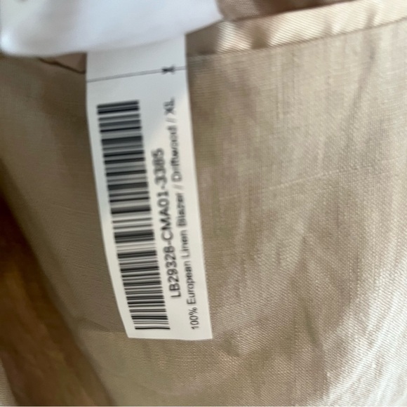 Linen Men's Blazer Quince XL - Picture 10 of 16